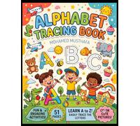 Alphabet Tracing and Coloring Book for Kids Ages 3-5: Fun Practice Workbook with Uppercase & Lowercase Letters, Cute Animals, and Phonics Illustrations for Toddlers and Preschoolers