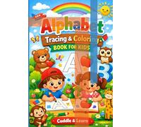 Alphabet Tracing & Coloring Book for Kids: A-Z Uppercase and Lowercase Letter Practice for Preschool & Kindergarten (Ages 3-5)