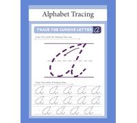 Alphabet Tracing: Learning to write in cursive from a to z - Practice Montessori - Cursive workbook