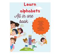 Alphabet Tracing Workbook for Kids Ages 3-5: Fun ABC ,pencil control,tracing,fill ups,Match,Vowels,CVC words, and Cute Pictures - Preschool & Kindergarten Learning Book