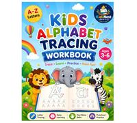 Alphabet Tracing Workbook for Kids Ages 3-6: Learn to Write Uppercase & Lowercase Letters | Fun ABC Handwriting Practice with Cute Animals & Objects | Preschool, Pre-K & Kindergarten Activity Book