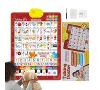Alphabet Wall Chart - Interactive Talking Bilingual Toy, Spanish And English Audio Learning Poster, 3-8 Year Age Range + Electronic Music, Heavy Duty Laminated Paper - For Preschool & Daycare