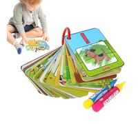 Alphabet Water Coloring Cards, Kids Water Paint Number Cards, Durable Paper And ABS Material, Educational Learning Toy For Boys And Girls, Fun And Interactive Activity, 3.35x4.72 Inches