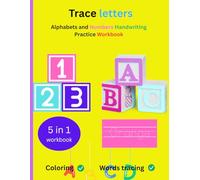 Alphabets, Numbers and Word tracing for kids, Learn to write workbook, handwriting practice,coloring and more. 5in1 workbook.