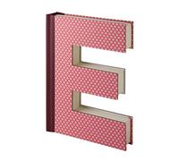 Alphabook Libro a Forma di Lettera E, Carta, Fantasia Multicolore, 19x14x3 cm idea regalo matrimonio, per la mamma, per decorare, ricordi, diario, fotografie