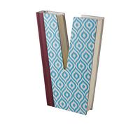 Alphabook Libro a Forma di Lettera V, Carta, Fantasia Multicolore, 19x14x3 cm idea regalo matrimonio, per la mamma, per decorare, ricordi, diario, fotografie