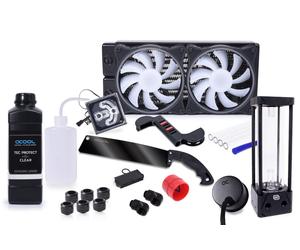 Alphacool 11992 sistema di raffreddamento per computer Blocco d'acqua 12 cm Nero, Trasparente - Nouvo