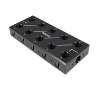 Alphacool 12995 Blocco di acqua Acetale Rame Nichel Nero 1/4" 130 mm 56 mm ES