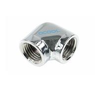 Alphacool 17041 L-Connector G1/4 Inner Thread to G1/4 Inner Thread - Chrome WaterCooling Raccordi