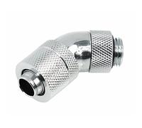 Alphacool 17151 HF 13/10 Bocchetta a vite girevole a 45° G1/4 - Connettori cromati per raffreddamento ad acqua