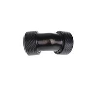 Alphacool 17403 Eiszapfen 13mm HardTube Compression Fitting 45° L-Connector - knurled - Deep Black WaterCooling Raccordi