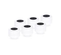Alphacool compatible Eiszapfen PRO Anschluss 13mm HardTube Fitting G1/4, 6-Pack - weiß