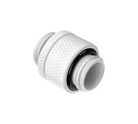 Alphacool 17489 Connettore per tubo Ottone Bianco 1/4" CE FC RoHS 22 mm white
