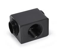 Alphacool 17578 Blocco di acqua Ottone Nero 1/4" 90° 23,5 mm Low Profile ES