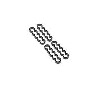 Alphacool 24768 Eiskamm Alu X4 Flat - 4mm Black - 4 PCS Modding Eiskamm