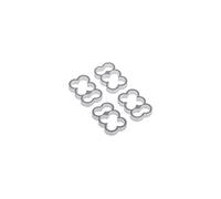 Alphacool 24770 Eiskamm Alu X6-4mm Silver - 4 PCS Modding Eiskamm