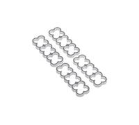 Alphacool 24772 Eiskamm Alu X12-4mm Silver - 4 PCS Modding Eiskamm