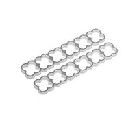 Alphacool 24775 Eiskamm Alu X24-4mm Silver - 2 PCS Modding Eiskamm