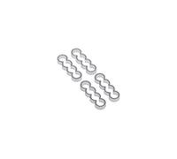 Alphacool 24776 Eiskamm Alu X4 Flat - 4mm Silver - 4 PCS Modding Eiskamm