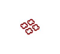 Alphacool 24778 Eiskamm Alu X4-4mm Red - 4 PCS Modding Eiskamm