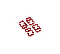 Alphacool 24779 Eiskamm Alu X6-4mm Red - 4 PCS Modding Eiskamm