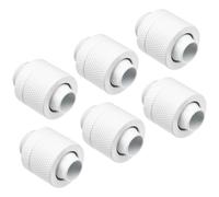 Alphacool Eiszapfen 13/10 mm Anschraubtülle G1/4 6-Pack white Ottone 17624