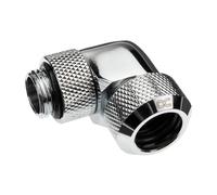 Alphacool 17392 Guarnizione Ottone Cromo 1/4" 90° 21 mm Eiszapfen 13mm HardTube