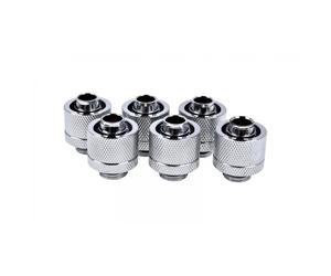 Alphacool Eiszapfen 16/10 mm Anschraubtülle G1/4, 6-Pack - chrome