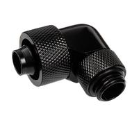 Alphacool Eiszapfen 16/10mm Threaded Rotatable 90 Degree G1 / 4 Fitting - Black NEW