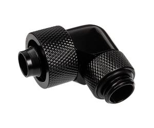Alphacool Eiszapfen 16/10mm Threaded Rotatable 90 Degree G1 / 4 Fitting - Black NEW