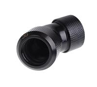 ALPHACOOL EISZAPFEN 16MM HARDTUBE CONECTOR EN L 45 ° EN L - DEEP BLACK,
