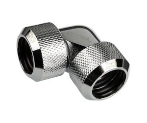 Alphacool Eiszapfen 16mm HardTube ugello avvitabile 90 raccordo a L tubi in ottone acrilico - Cromo (17445) NEW