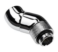 Alphacool Eiszapfen Connector Series Double 45Â° Angle Adapter Flydende kÃ¸lesystem vinklet fitting-adapter 1-pack SÃ¸lv NEW