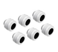 Alphacool compatible Eiszapfen PRO Anschluss 13mm HardTube Fitting G1/4, 6-Pack - weiß