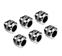 Alphacool Eiszapfen Pro Hard Tube Fitting 13 mm G1/4 Chrome 6 Pack 13 17474