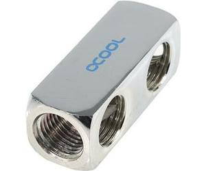 Alphacool HF 5 -Way Connection Terminal G1/4 Fila interno - Strip di connessione per raffreddamento liquido - Chrome (17026) NEW