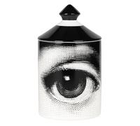 AlphaDesignLuxe Portacandela artigianale italiano - Vaso d'arte moderna con volto femminile, elegante barattolo per aromaterapia per decorazione da tavolo (occhio)