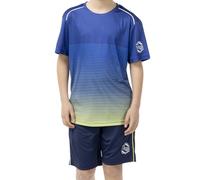 ALPHADVENTURE Set sportivo per bambini, tuta, maglietta a maniche corte e pantaloncini, da 6 a 14 anni, 14