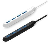 Alphaelettronica 23-051SN/04 Multipresa slim con 4 prese Italia bipasso 10-16A - spina salvaspazio max 3680W Nero