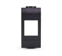 Alphaelettronica 96-500-07 Adattatore per frutti RJ45 per placca BTicino Living Light - Nero