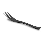 ALPHAFORM - Confezione da 40 forchette riutilizzabili 200 mm, resistenti a 125 passaggi per lavastoviglie, dimensioni standard, colore nero, vassoio alimentare usa e getta