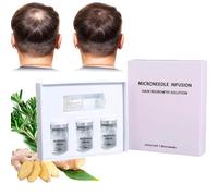 Alphainfuse Hair Regrowth System, Alphainfuse Hair Regrowth Treatment Serum, Painless Microneedle Infusion Hairregrowth Solution, 100% Natural Hair Oil With Rosemary Oil (Set A)