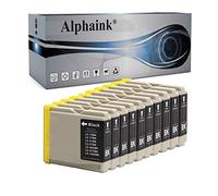 alphaink 10 Cartucce d'inchiostro nere compatibili con Brother LC-1000 LC-970 per stampanti Brother DCP 540 350CJ 350C 330C - MFC 885CW 845CW 685CW 680CN 665CW (10 Cartucce nere)