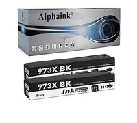 alphaink 2 cartucce compatibili con HP 973X per stampanti HP PageWide Pro 452dw, 477dw, 477dwt, 452dwt, 570, 577dw, 577z PageWide Managed MFP P57750dw, P55250dw Nero
