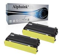 alphaink 2 Toner compatibile con Brother TN-2000 per stampanti Brother DCP-7010 DCP-7020 DCP-7025 Fax-2820 Fax-2820 Fax-2920 HL-2020 HL-2032 HL-2070 HL-2050 MFC-7220 MFC-7225 MFC-7420 MFC-7820