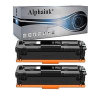 alphaink 2 Toner Compatibile con HP CF410X 410X 410A CF410A per HP LaserJet Pro MFP M477fdw M377dw M452dn M477fdn M477fnw M452nw M477dw M477 M452 Versione Maggiorata (2 nero)