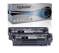 alphaink 2 Toner Compatibili per HP 12A Q2612A per stampanti HP Laserjet 1010 1012 1015 1018 1020 1022 1022n 1022nw 3015 3020 3030 3050 3052 3055 M1005 M1319 M1319f - 2000 copie l'uno (2 Nero)