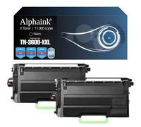 alphaink 2 Toner TN-3600XXL compatibili per Brother DCP-L5510DW, HL-L5210DN L5210DW L5215DN L6210DW L6410DN L6415DN, MFC-L5710DN L5710DW L5715DN L6710DW L6910DN L6915DN EX910 - 11000 pagine - Nero