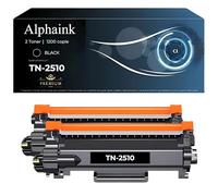 alphaink 2 Toner TN2510 TN-2510 Compatibili con Brother DCP L2620DW L2627DWE L2627DWXL L2660DW L2665DW HL L2400DWE L2445DW L2865DW MFC L2800DW L2827DW L2827DWXL L2835DW L2860DWE da 1200 copie