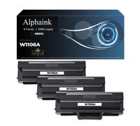 alphaink 3 Toner Compatibile (CON CHIP) per HP 106A W1106A per Laser 107a 107r